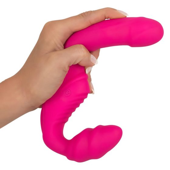 You2Toys Vibrating Strapless Strap-On - připínací vibrátor bez upevňovacího pásu (růžový)