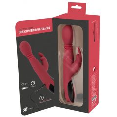   You2Toys - Massager for her - nabíjecí vibrátor na bod G s rotací, ohřevem a posuvem (červený)