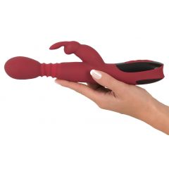   You2Toys - Massager for her - nabíjecí vibrátor na bod G s rotací, ohřevem a posuvem (červený)