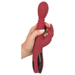   You2Toys - Massager for her - nabíjecí vibrátor na bod G s rotací, ohřevem a posuvem (červený)