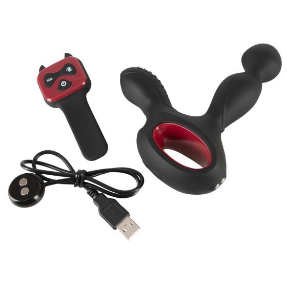 You2Toys - Massager - nabíjecí, rotační vibrátor s ohřívací funkcí na dálkové ovládání (černý)