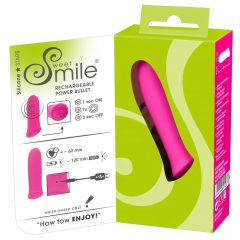   SMILE Power Bullett - nabíjecí extra silný tyčový minivibrátor (růžový)