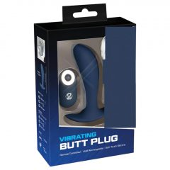   You2Toys Plug - nabíjecí anální vibrátor na dálkové ovládání (modrý)