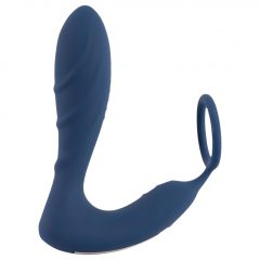   You2Toys Prostata Plug - nabíjecí anální vibrátor s kroužkem na penis a dálkovým ovladačem (modrý)