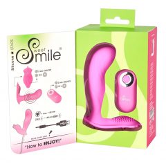   SMILE G-Spot Panty - akumulátorový, rádiově ovládaný připínací vibrátor (růžový)