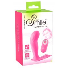   SMILE G-Spot Panty - akumulátorový, rádiově ovládaný připínací vibrátor (růžový)