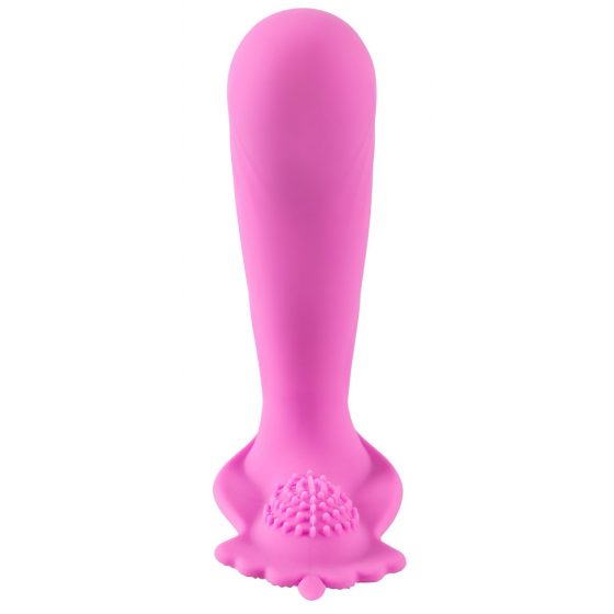 SMILE G-Spot Panty - nabíjecí připínací vibrátor na dálkové ovládání (růžový)