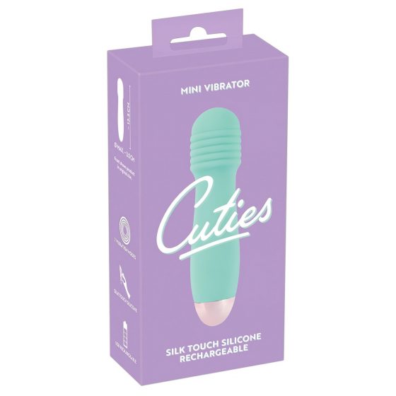 Cuties Mini Wand - nabíjecí, mini masážní vibrátor (zelený)