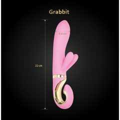   G-Vibe GRabbit - dobíjecí vibrátor s 3 motory pro bod G (růžový)