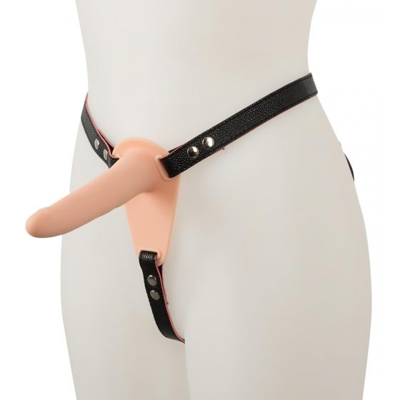 You2Toys Strap-On - nabíjecí připínací vibrátor (tělová barva)