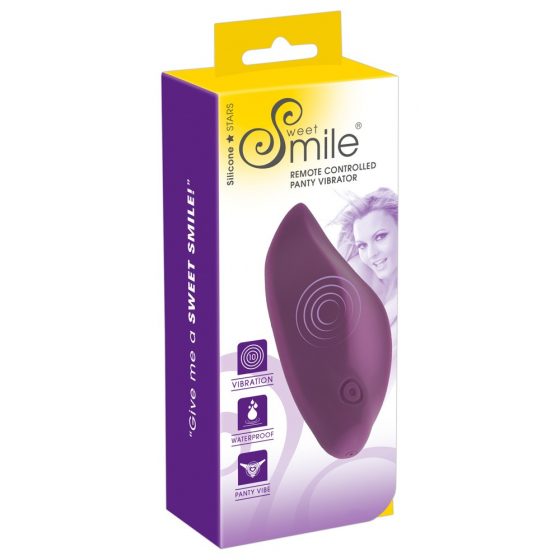 SMILE Panty - rádiově řízený, vodotěsný vibrátor na klitoris (fialový)