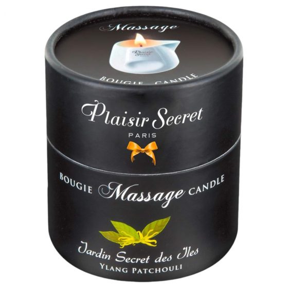 Plaisirs Secrets Ylang Patchouli - masážní svíčka (80 ml)