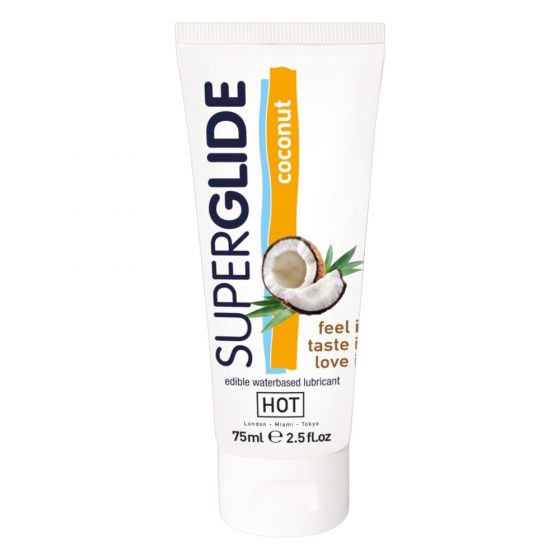 HOT Superglide Kokos - jedlý lubrikant (75ml)