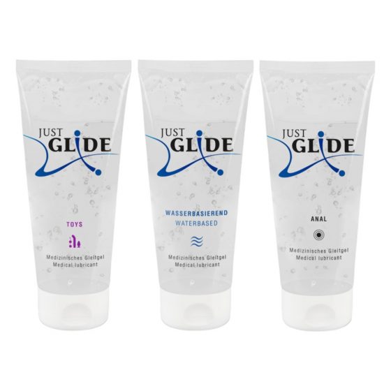 Just Glide súprava lubrikantov (3 x 200 ml)