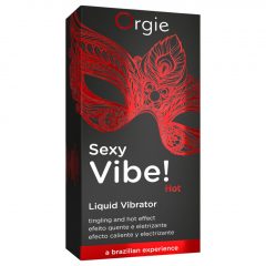   Orgie Sexy Vibe HOT - jahodový, hřejivý tekutý vibrátor (15 ml)