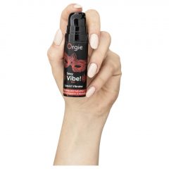   Orgie Sexy Vibe HOT - jahodový, hřejivý tekutý vibrátor (15 ml)