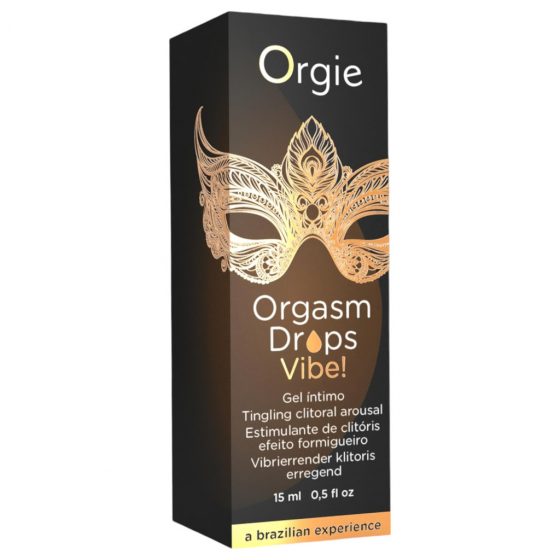 Orgie Orgasm Drops Vibe - stimulační intimní gel pro ženy (15 ml)