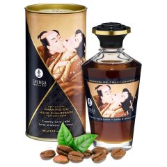   Shunga - hřejivý masážní olej - krémové latté (100 ml)