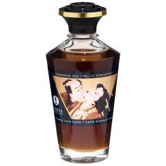   Shunga - hřejivý masážní olej - krémové latté (100 ml)