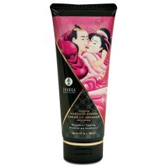 Shunga - masážní krém - malina (200 ml)