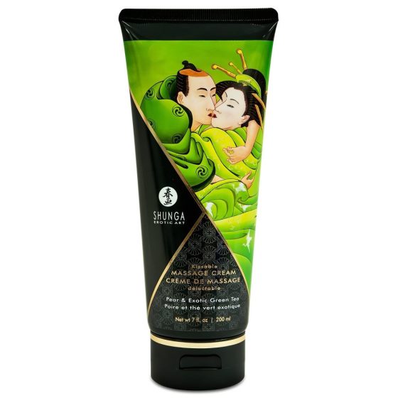 Shunga - masážní krém - hruška (200 ml)