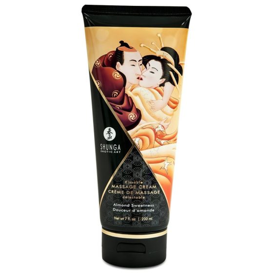 Shunga - masážní krém - sladké mandle (200 ml)