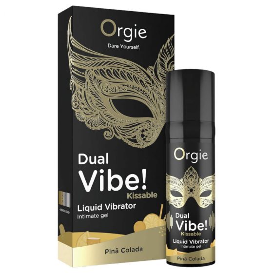 Orgie Dual Vibe! - tekutý vibrátor - Pinã Colada (15ml)