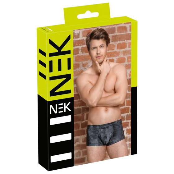 NEK - boxerky z hadí kůže (černé)