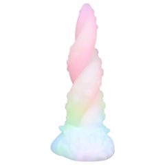   OgazR Kraken - zkroucené chobotnicové dildo - 18 cm (duhové)