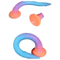   OgazR XXL Eel - fluorescenční anální dildo - 47 cm (růžové)