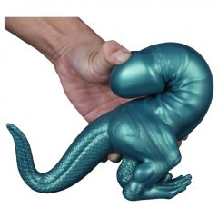   Toppedmonster - Dinosauří silikonové dildo - 26 cm (tyrkysové)