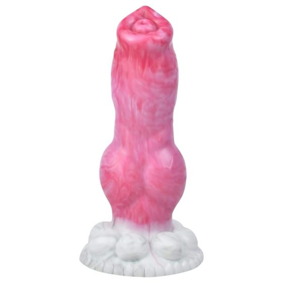 Animalorny Buldog - psí penis dildo - 17 cm (růžové)