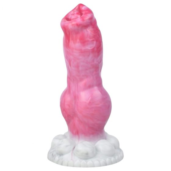 Animalorny Buldog - psí penis dildo - 17 cm (růžové)