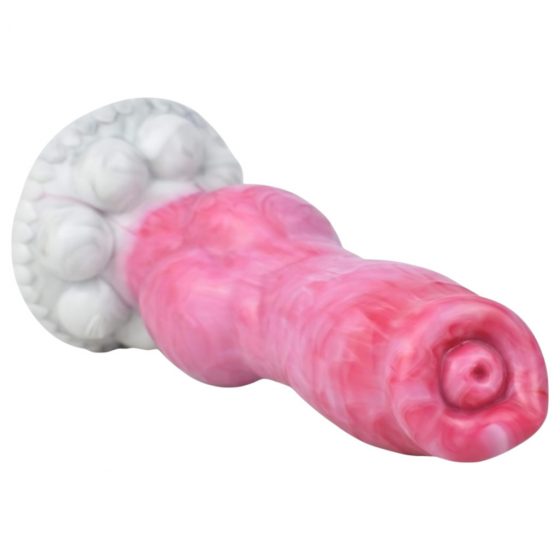 Animalorny Buldog - psí penis dildo - 17 cm (růžové)