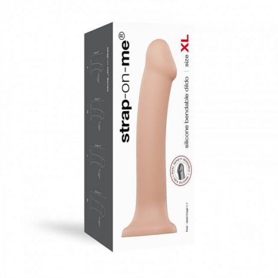 Strap-on-me XL - dvouvrstvé realistické dildo - extra velké (přírodní)