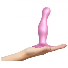   Strap-on-me Curvy M - zvlněné dildo s nožičkami (růžové)