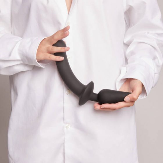 Strap-on-me Swith Semi-Realistic XXL - silikonové dildo 2v1 (černé)