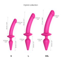   Strap-on-me Swith Semi-Realistic S - silikonové dildo 2v1 (růžové)