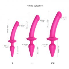   Strap-on-me Swith Semi-Realistic S - silikonové dildo 2v1 (růžové)