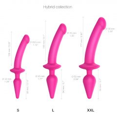   Strap-on-me Swith Semi-Realistic S - silikonové dildo 2v1 (růžové)