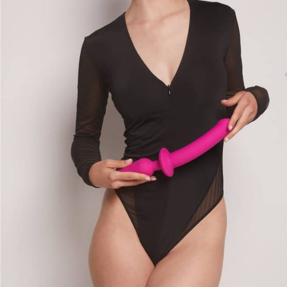 Strap-on-me Swith Semi-Realistic XXL - silikonové dildo 2v1 (růžové)