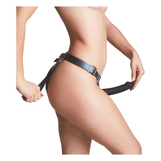 Strap-on-me Generous - kalhotky s dildem - XS-XXL (modrá)