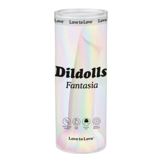 Dildolls Fantasia - silikonové dildo s přísavkou (páskavé)