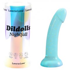   Dildolls Nightfall - dildo ve tvaru hvězdy s nožičkami (tyrkysové)