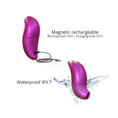   Love to Love Believer - dobíjecí vodotěsný stimulátor klitorisu (kovově růžový)