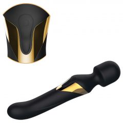   Dorcel Dual Orgasms Gold - nabíjecí masážní vibrátor 2in1 (černý)