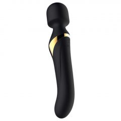   Dorcel Dual Orgasms Gold - nabíjecí masážní vibrátor 2in1 (černý)