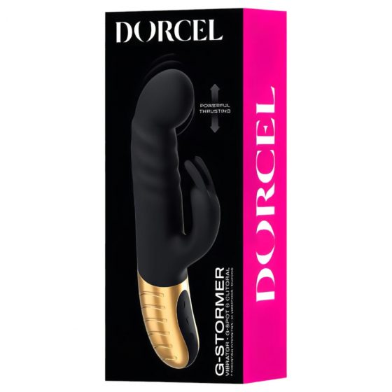 Dorcel G-stormer - bezdrátový, přítlačný vibrátor s výkyvným ramenem (černý)