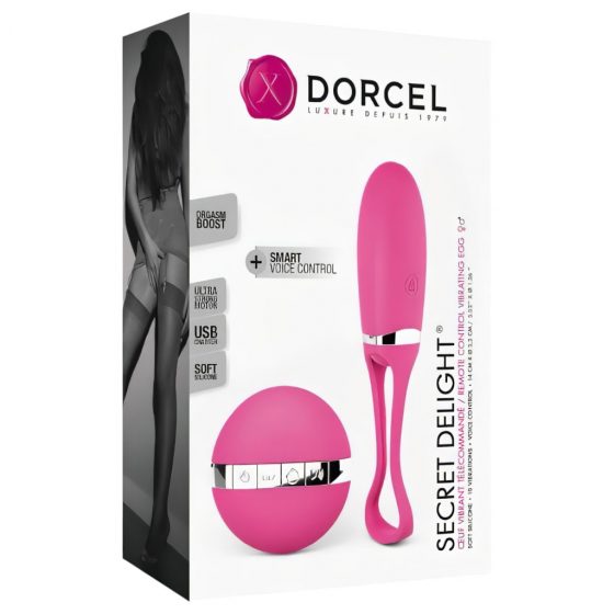 Dorcel Secret Delight - vibrační vajíčko na baterie, řízené rádiem (růžové)