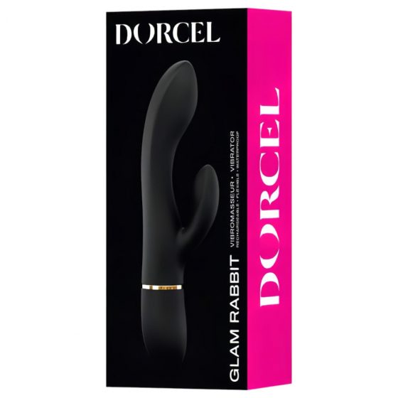 Dorcel Glam Rabbit - dobíjecí vibrátor s hůlkou (černý)